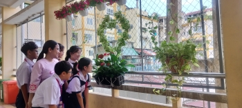 Không gian xanh Trường THCS và THPT Trần Đại Nghĩa