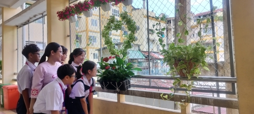 Không gian xanh Trường THCS và THPT Trần Đại Nghĩa