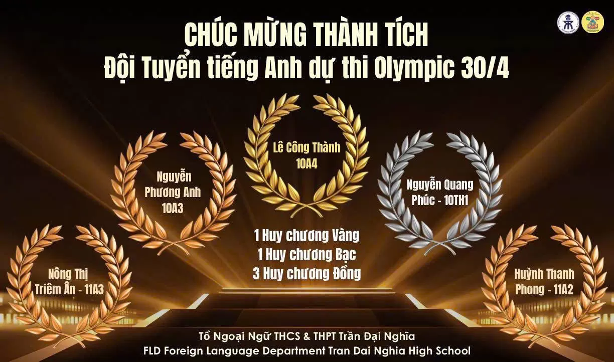 TỔ NGOẠI NGỮ ĐẠT 13 GIẢI THƯỞNG TẠI HAI KỲ THI OLYMPIC TRONG NĂM HỌC 2025 -2026