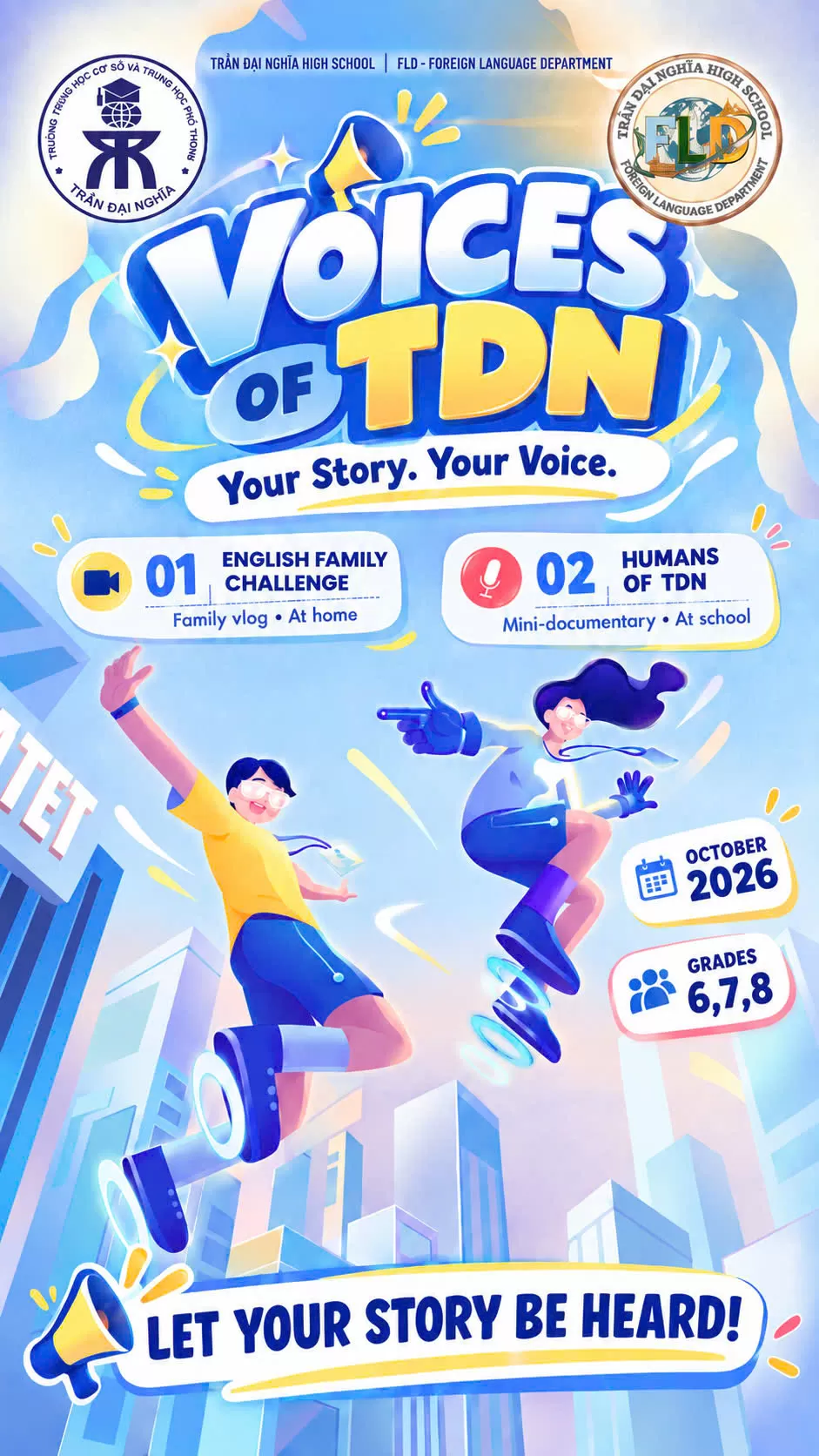 PHÁT ĐỘNG DỰ ÁN TIẾNG ANH “VOICES OF TDN”